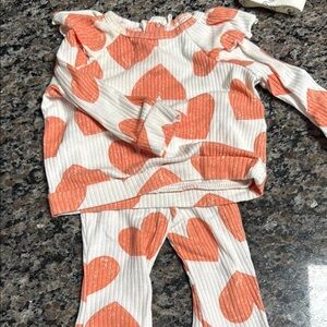 Heart Patterned Kids Pajamas